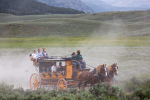 Stagecoach ride from Roosevelt Lodge